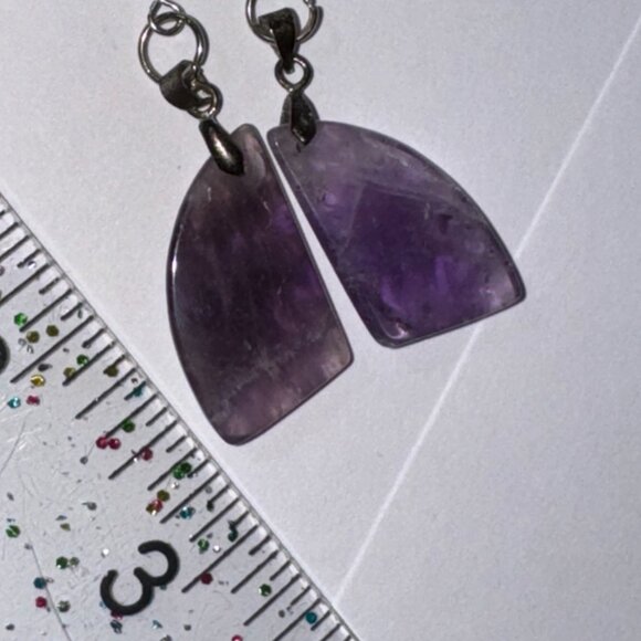 Amethyst Dangle Earring - Picture 10 of 11